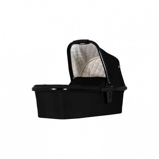 Poussette 3 en 1 Qtus DuetPro Plein Noir - Cadre noir 2020 - nacelle - Coque Cybex Aton 5 Deep Black