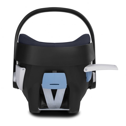 Poussette combinée Qtus DuetPro Plein Noir - Cadre noir 2020 - Coque Cybex Aton 5 Deep Black