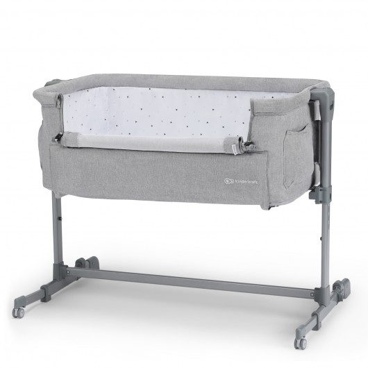 Lit bébé cododo Kinderkraft Neste Up Grey Light Melange