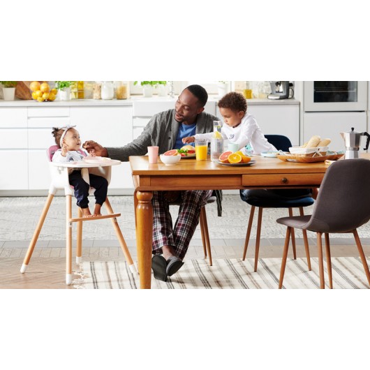 Chaise haute Kinderkraft Sienna Pink