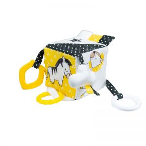 Cube d'activites Sauthon pluche et pompon