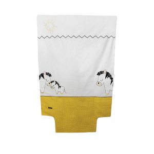 Housse de couette Sauthon pluche et pompon