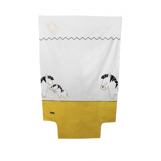 Housse de couette Sauthon pluche et pompon