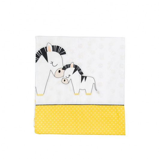 Housse de couette Sauthon pluche et pompon