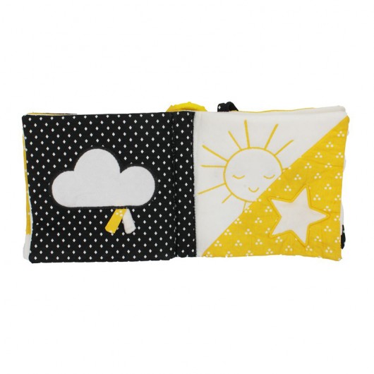 Livre d'eveil Sauthon pluche et pompon