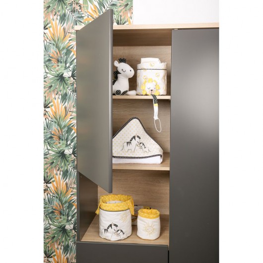 Lot de 3 panieres gigognes Sauthon pluche et pompon