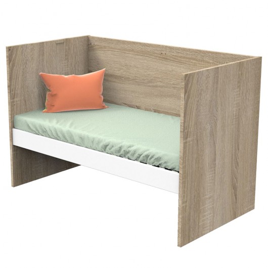 Chambre complète Sauthon avec lit Nova Blanc Lin 140 x 70 cm évolutif en 90 x 190 et 140 x 190 cm