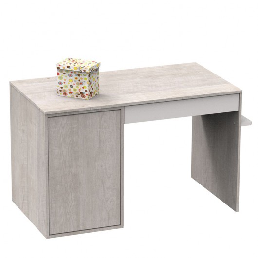 Chambre complète Sauthon avec lit Nova Gris Loft 140 x 70 cm évolutif en 90 x 190 et 140 x 190 cm