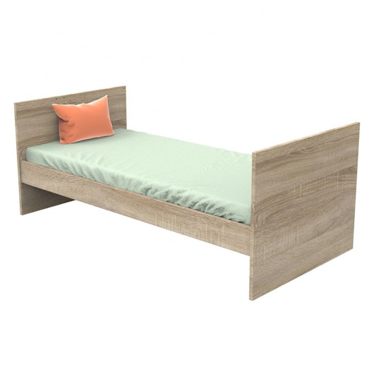 Chambre complète Sauthon avec lit Nova Gris Volcan 140 x 70 cm évolutif en 90 x 190 et 140 x 190 cm