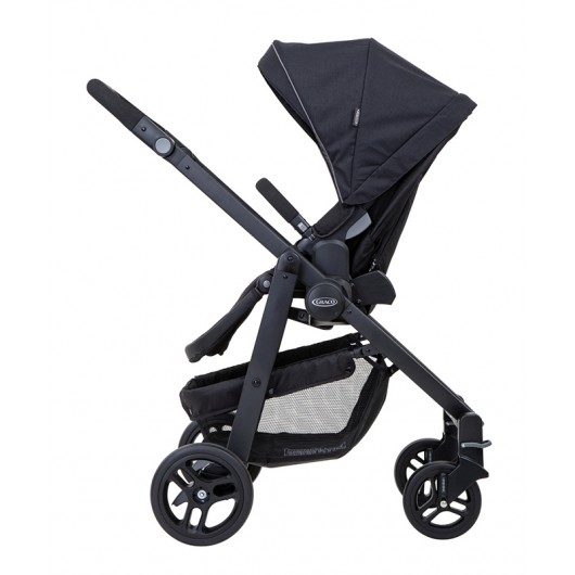 Poussette Graco evo ts avec r129 &fm-black grey