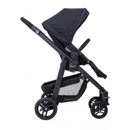 Poussette Graco evo ts avec r129 &fm-black grey