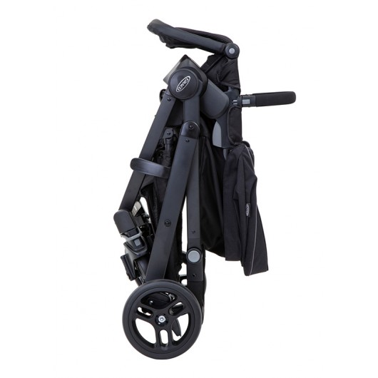 Poussette Graco evo ts avec r129 &fm-black grey