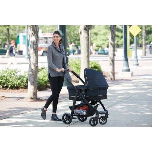 Poussette Graco evo ts avec r129 &fm-black grey