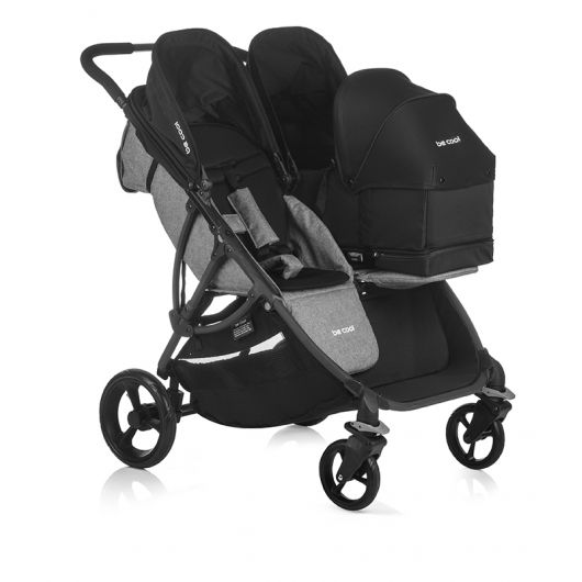 Poussette Double Be Cool Bi Baby Be Solid Black 21
