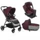 Poussette 3 en 1 Be Cool Outback - Nacelle Crib - Coque One Be Solid-Wine + Base 2021