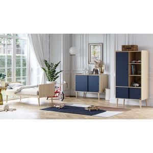 Chambre complète évolutive Vox Baby Retro Oak/Indygo