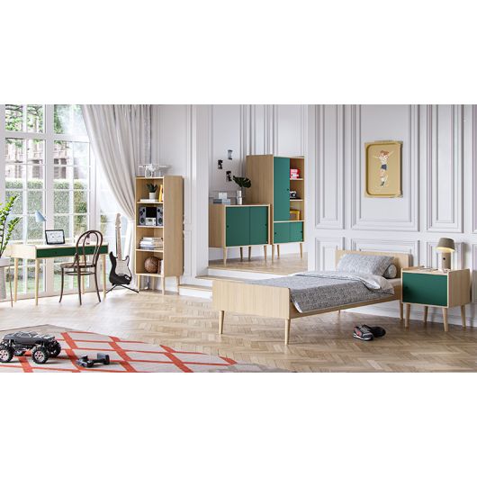 Table de nuit Vox Baby Retro Oak/Green