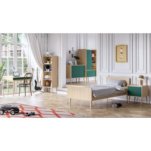 Chambre complète junior Vox Baby Retro Oak/ Green