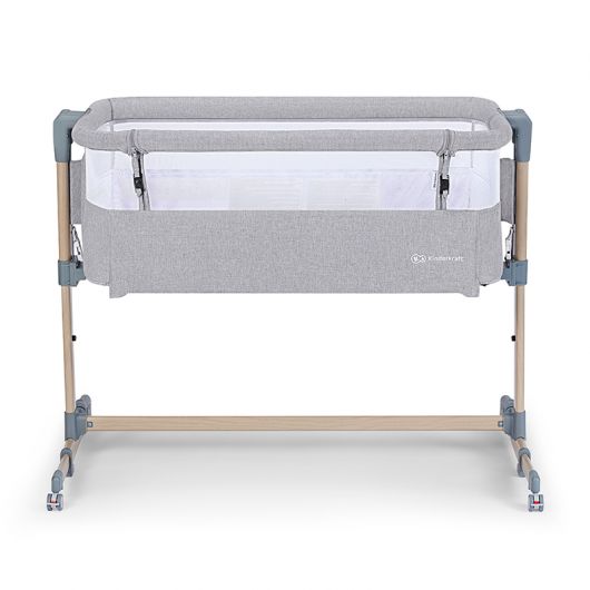 Lit bébé cododo Kinderkraft Neste Air Grey/Wood