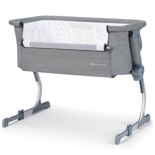 Lit bébé cododo Kinderkraft Uno Up Grey