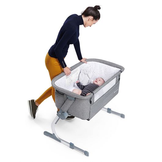 Lit bébé cododo Kinderkraft Uno Up Grey