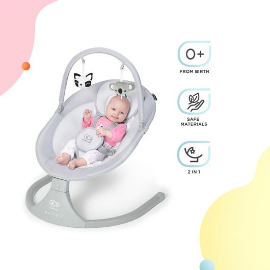 Balancelle 2 en 1 Kinderkraft Luli Grey