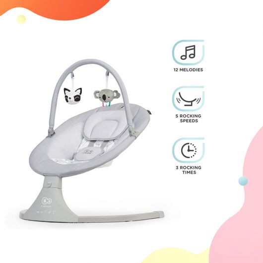 Balancelle 2 en 1 Kinderkraft Luli Grey