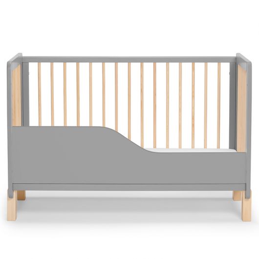 Lit en bois Kinderkraft Lunky Guardrail Grey