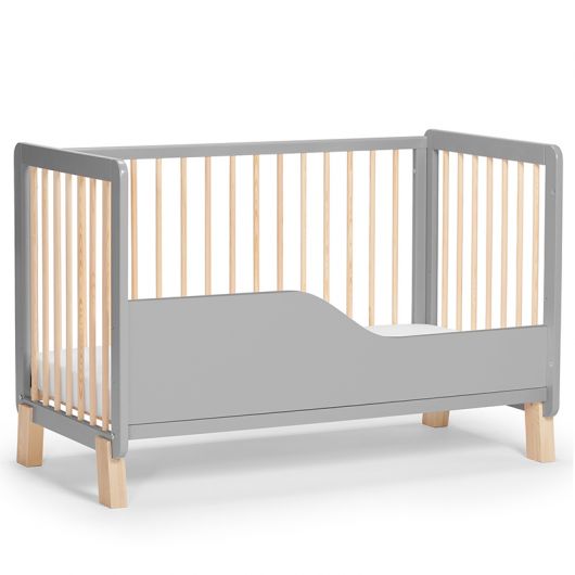 Lit en bois Kinderkraft Lunky Guardrail Grey