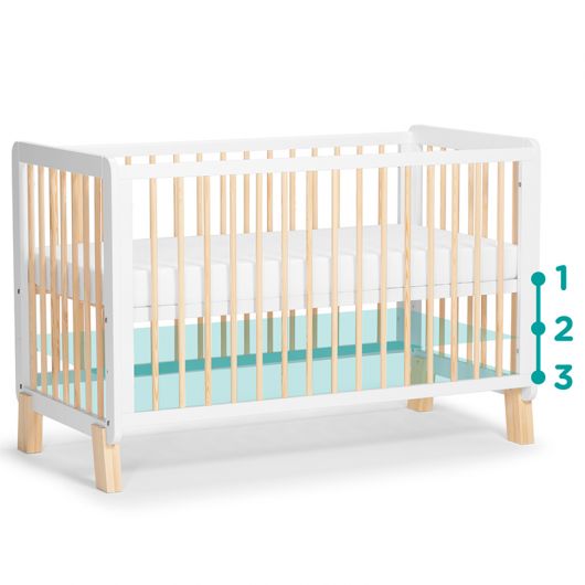 Lit en bois Kinderkraft Lunky Guardrail White