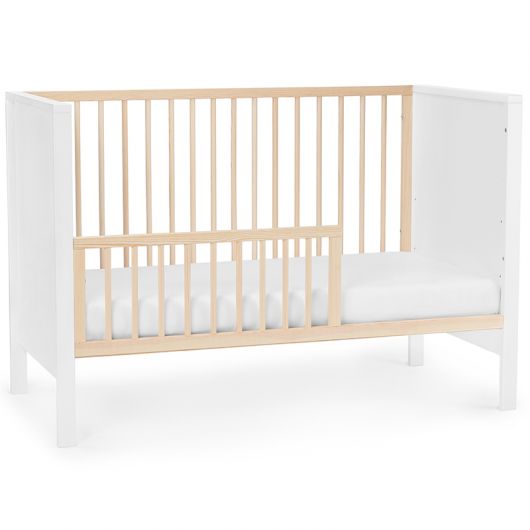 Lit bébé Kinderkraft Mia Guardrail + mattress White