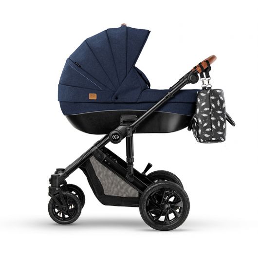 Poussette combinée Kinderkraft Prime 2020 with accessoriess 2in1 Deep Navy + mommy bag