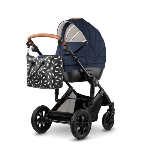 Poussette combinée Kinderkraft Prime 2020 with accessoriess 2in1 Deep Navy + mommy bag