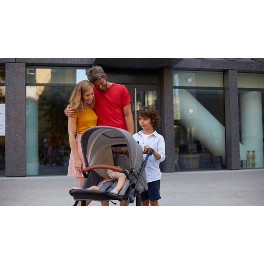 Poussette combinée Kinderkraft Prime 2020 with accessoriess 2in1 Deep Navy + mommy bag