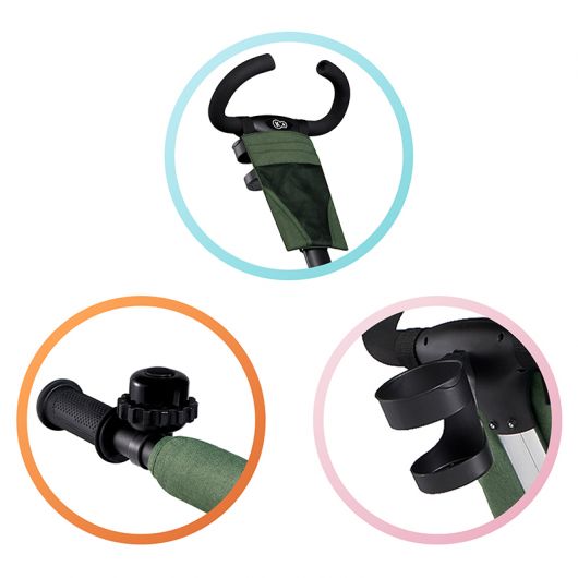 Tricycle Kinderkraft Spinstep Pastep Green