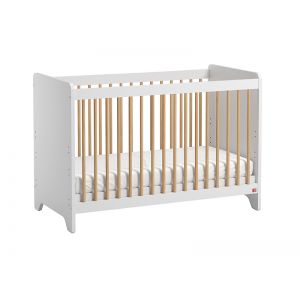 Lit bébé Vox Baby Leaf White/Oak 60 x 120 cm - ok
