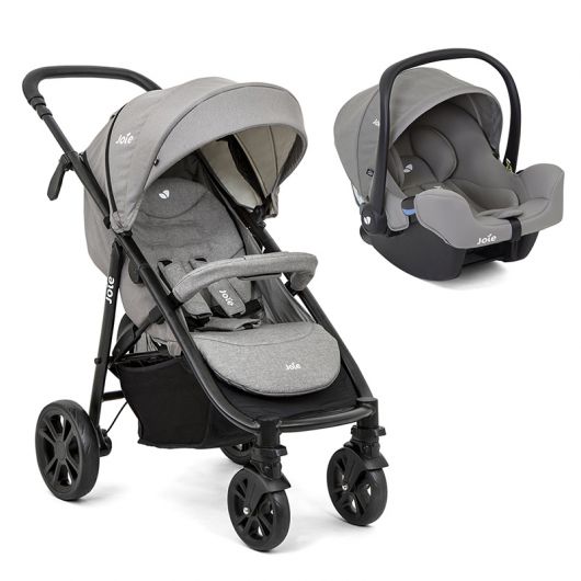 Poussette combinée Joie Litetrax 4 DLX - Coque I-Snug Gray Flannel