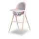 Chaise haute Lionelo Maya Pink Rose