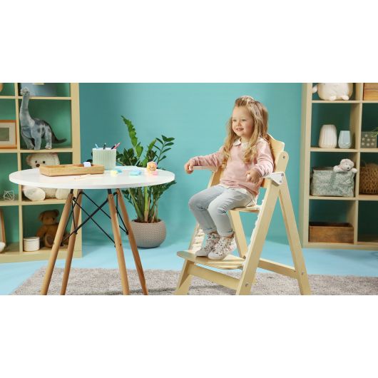 Chaise haute Lionelo Floris White Natural