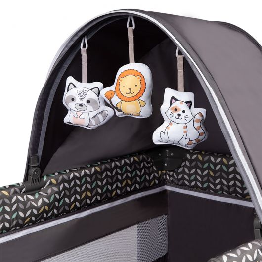 Lit de voyage 2 en 1 Lionelo Sven Plus Grey Scandi