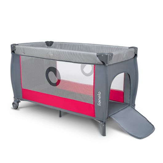 Lit De Voyage 2 En 1 Lionelo Sven Plus Pink Rose