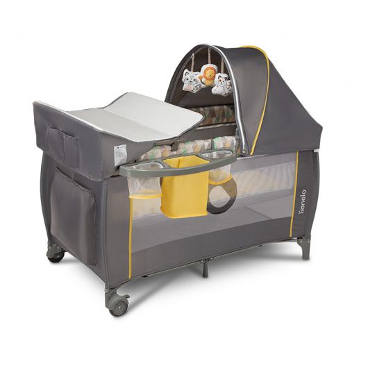 Lit de voyage 2 en 1 Lionelo Sven Plus Yellow Scandi