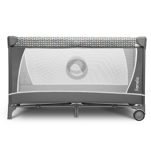 Lit de voyage 2 en 1 Lionelo Flower Grey Scandi