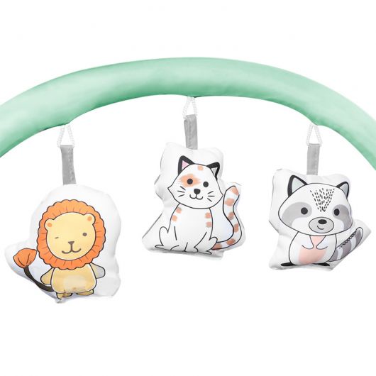 Lit de voyage 2 en 1 Lionelo Flower Turquoise