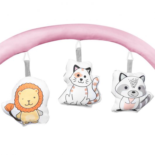 Lit de voyage 2 en 1 Lionelo Flower Flamingo