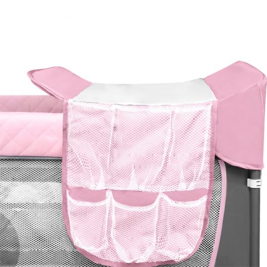 Lit de voyage 2 en 1 Lionelo Flower Flamingo