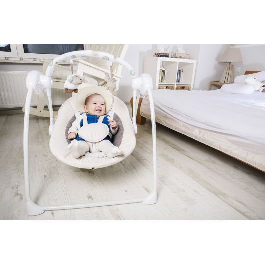 Balancelle Lionelo Ruben Stone Grey Rose