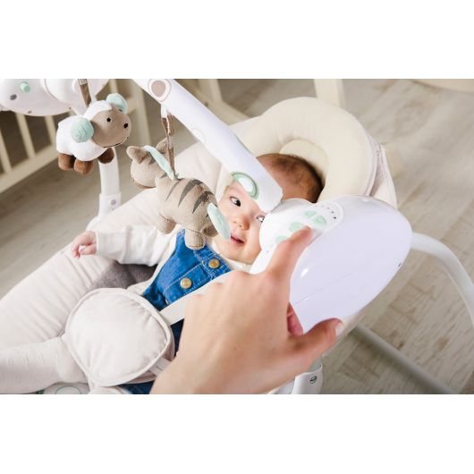 Balancelle Lionelo Ruben Stone Grey Rose