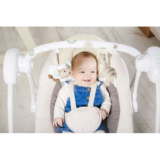 Balancelle Lionelo Ruben Stone Grey Rose