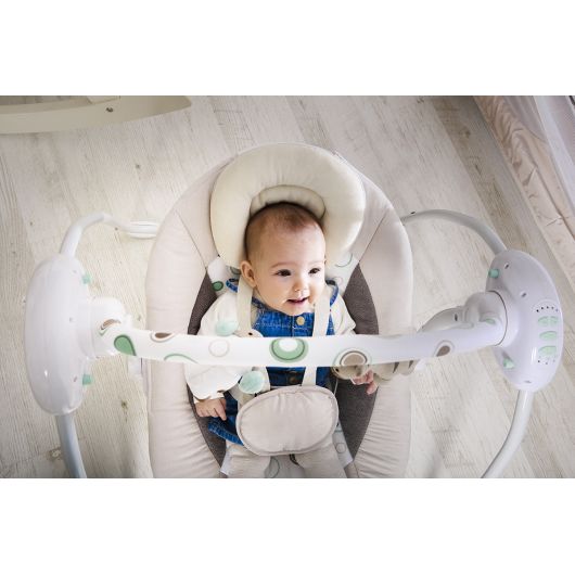 Balancelle Lionelo Ruben Stone Grey Turquoise